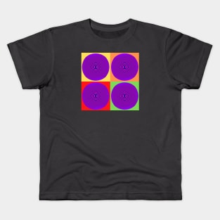 Hypnotic geometric circles in pop art style II Kids T-Shirt